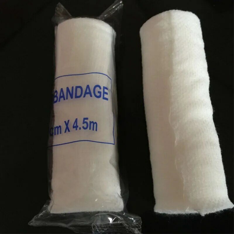 10 pcs/Lot PBT Elastic bandages White bandage First aid kit supplies for home care and wound fixation 5cmx4.5m 7.5x4.5m 10x4.5m