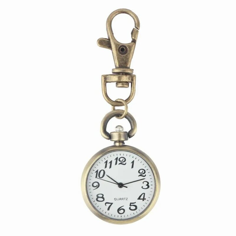 1 шт., бронзовые Кварцевые винтажные карманные часы в стиле ретро, механизм, брелок, карманные часы, круглый циферблат, мужские часы 2017