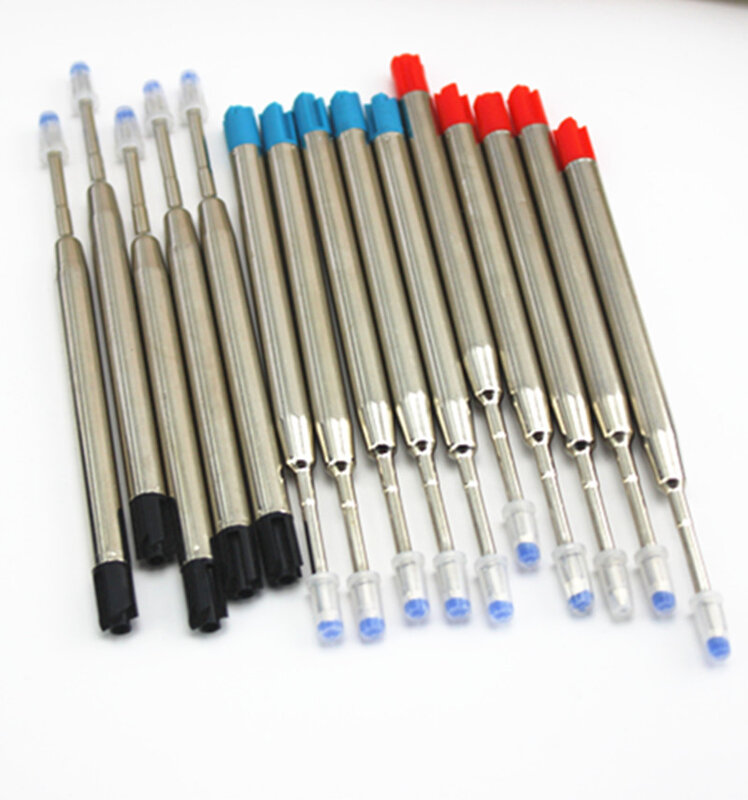 10 cái/lốc, (Màu Đen) Bút BI Refill Cho, thiết Kế mới Bút Thanh/giá Bán Buôn kim loại sang trọng gel bút refill