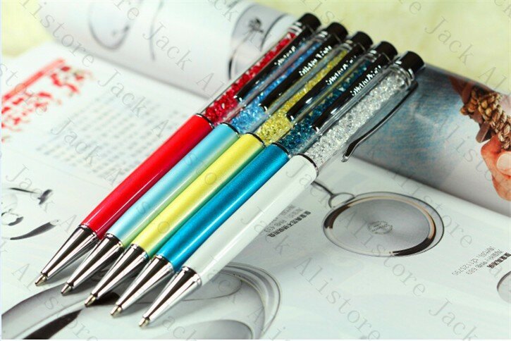 高級elementsのクリスタルスターダストボールペンローラーボール結晶ペン結婚式のギフトのペン