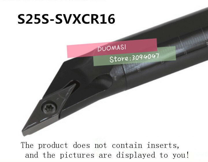 S25S-SVXCR16 CNC wytaczadło, wewnętrzny uchwyt na narzędzia tokarskie, płytki wieloostrzowe narzędzie do cięcia tokarki, uchwyt na narzędzia tokarskie do VCGT1604 wkładka