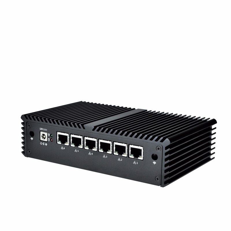 Mini Firewall PC Roteador Avançado, 6 LAN, I7 7500U,I5 7200U,I3 7100U,AES e NI, Frete Grátis