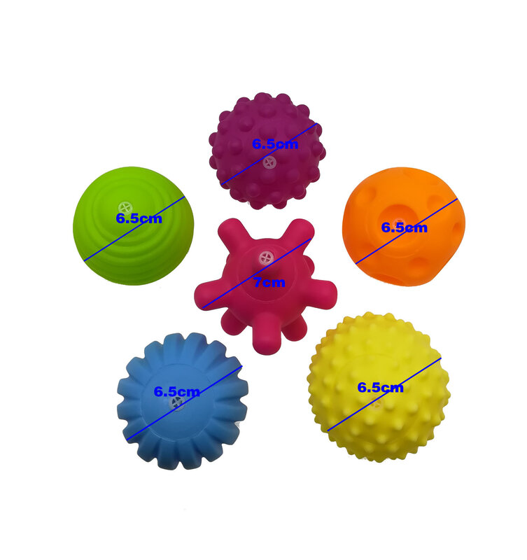 4-6 sztuk teksturowane wielu zestaw dekoracji na bal rozwijać dotykowe zmysły dziecka zabawki dziecko dotykowy piłka ręczna zabawki dla dzieci piłka treningowa masaż piłka do softballu