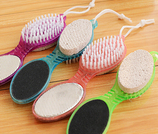 Foot massage Brush When To Wear Exfoliating Dead Skin Corns Calluses Sided Bath Rub Feet Plantar Stone Footbath Tool Household