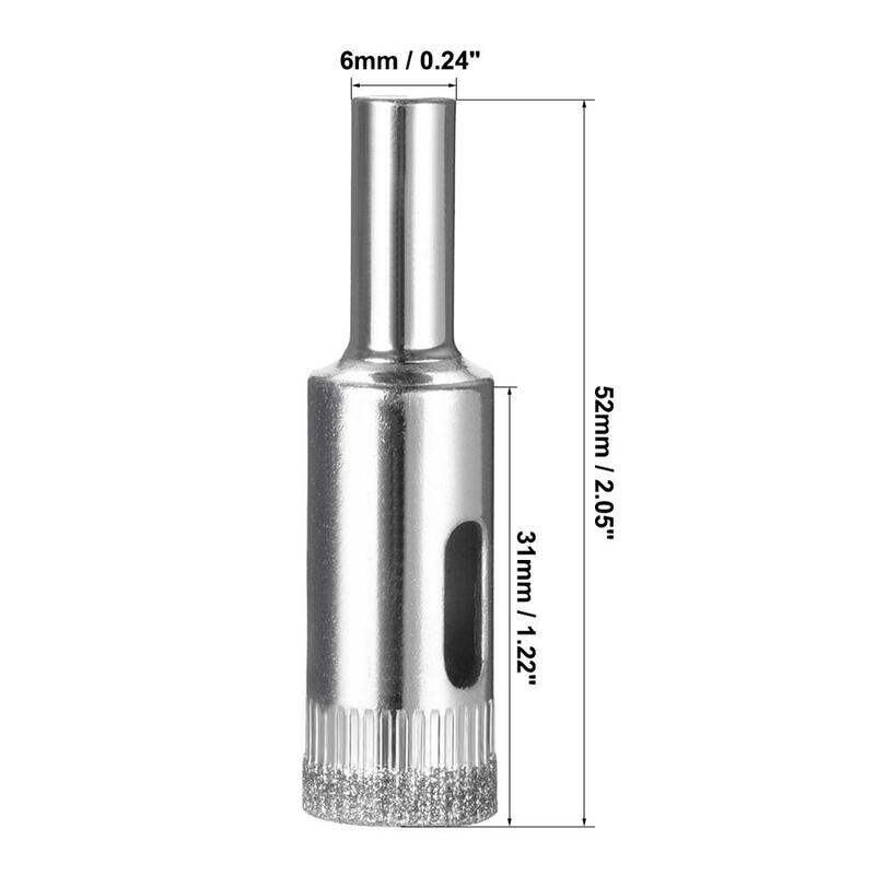uxcell 5pcs 16mm 18mm 14mm Diamond Coated Drill Bit Tile Marble Glass Ceramic Hole Saw Drilling Bits DIY Wall Hole Saw Drilling