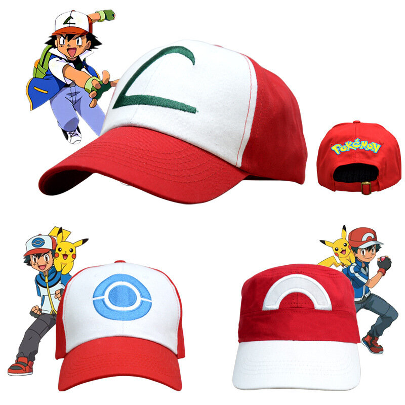 Anime Pokemon Go Cosplay Costume Accessories Hats Pokemon Baseball Cap Pocket Monster
