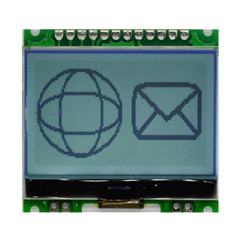 12864G-086-P 12864 Dot MatrixจอแสดงผลLCDโมดูลCOGที่มีแสงไฟ4อินเตอร์เฟซอนุกรม5โวลต์L21