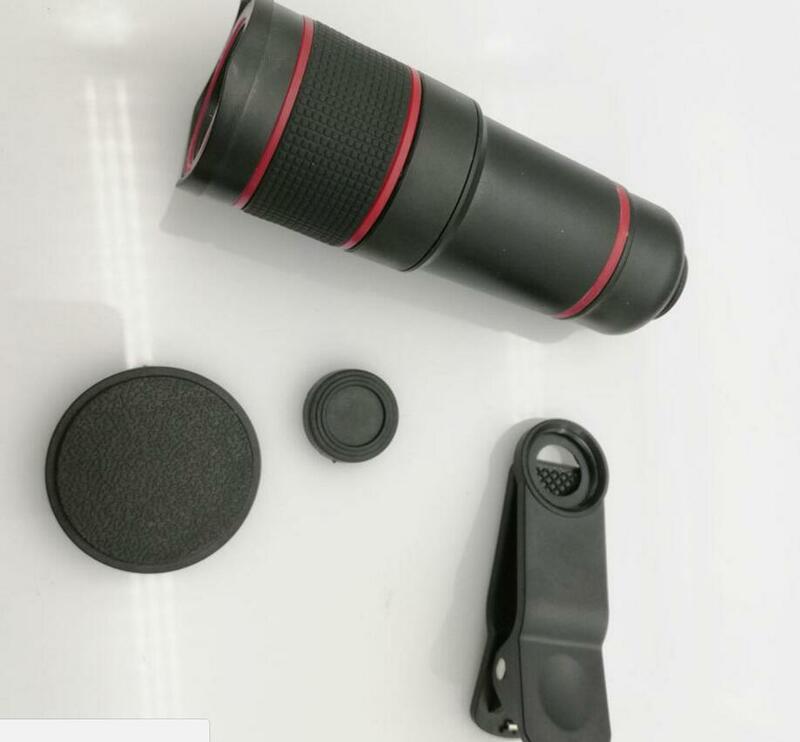 Mini telescópio monocular ao ar livre 14 vezes, telescópio com câmera de celular, conjunto de porta-celular, fotografia, gravação e montagem