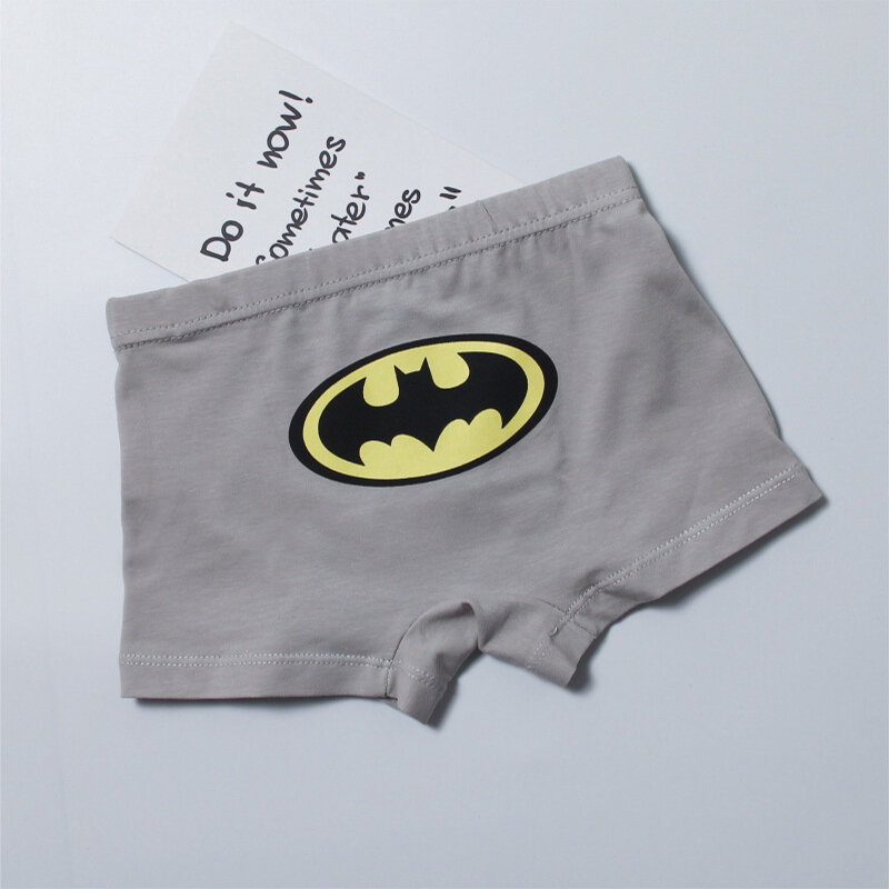 1 pieza 3-11 T bragas de algodón para niños Spiderman Batman ropa interior masculina ropa interior de dibujos animados niños boxers bragas