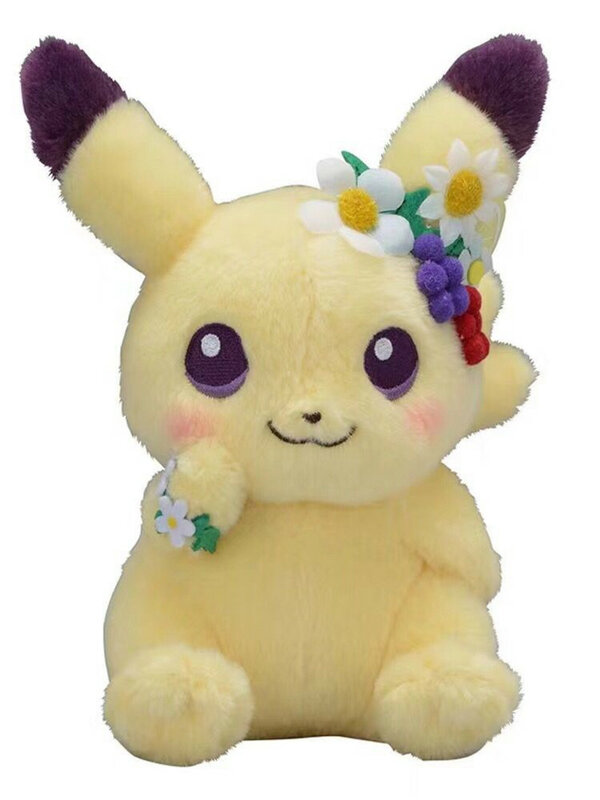 Autêntico japão pokemon anime jogo 2 pçs pikachu & eievui páscoa eevee boneca de pelúcia brinquedo de pelúcia limitado