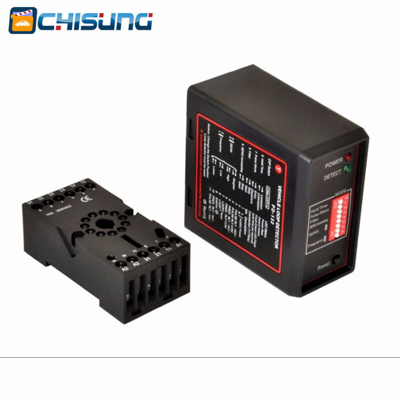 Chisung-PD132 주차장 배리어 루프 감지기, 차량 액세스용 유도 차량 루프 감지기/루프 센서