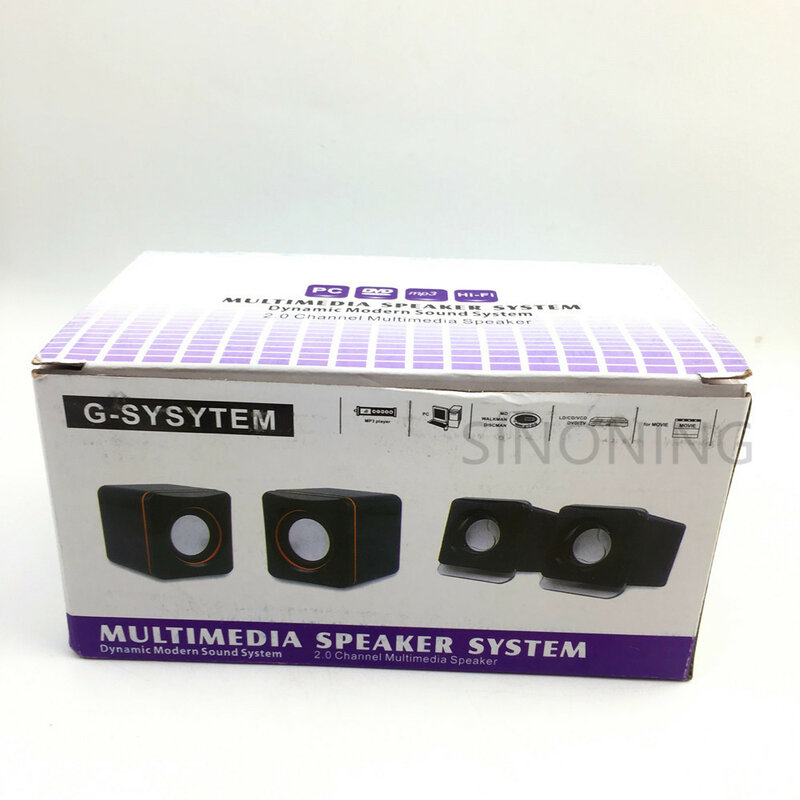 2.0 channel multimedia speaker system dynamic modern sound system