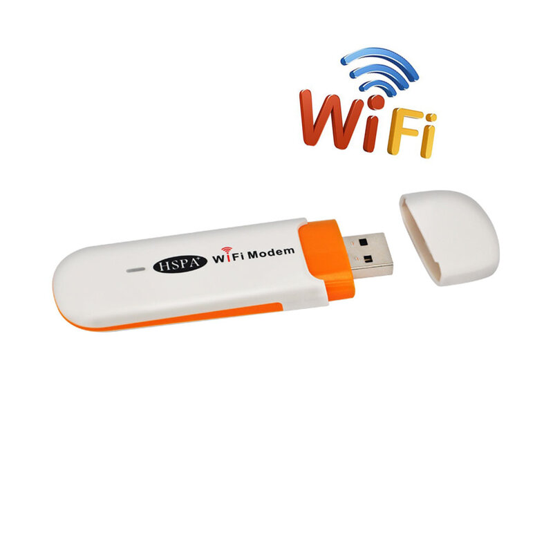 7.2 Mbps Mini 3g USB Modem Draadloze Router USB Wifi Dongle Mobiele Wifi Router Hotspot met SIM Card Slot voor Auto/Outdoor Reizen