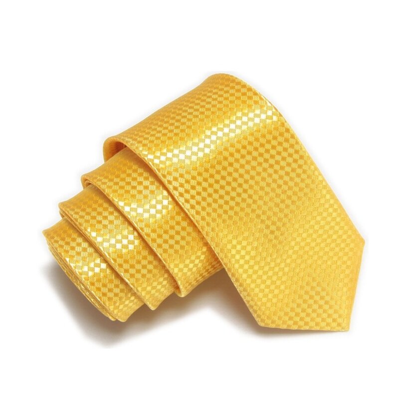 Gravata – cravate fine pour hommes, plaid en Polyester solide