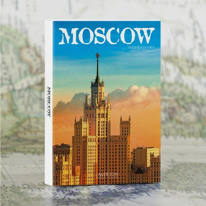 Postal de papel de viaje alrededor del mundo, tarjeta de felicitación, paisaje de la ciudad, 30 hojas por juego