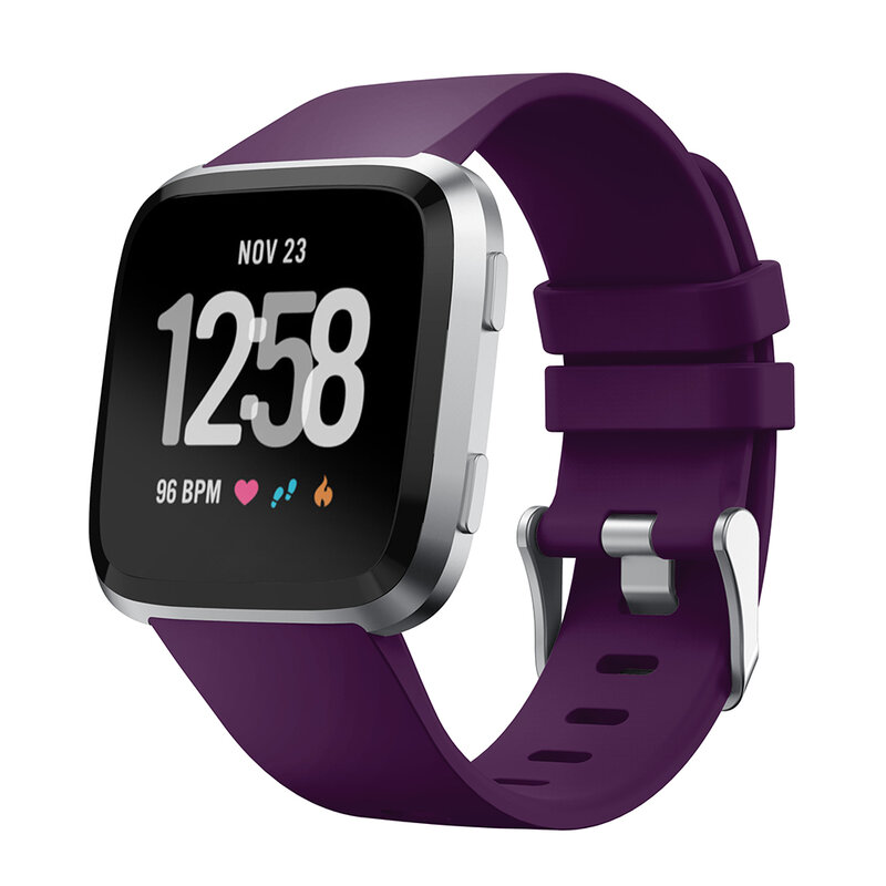 Correa de reloj para Fitbit versa, correa de silicona suave deportiva de repuesto para reloj inteligente, accesorios para Fitbit versa