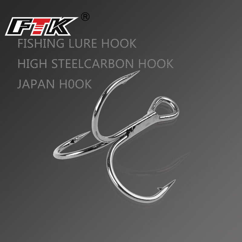 FTK Treble Hook Baitholder Bass Fishing Hook Lure Holder Fly leging Crank Hook Set ago per acqua salata amo da pesca