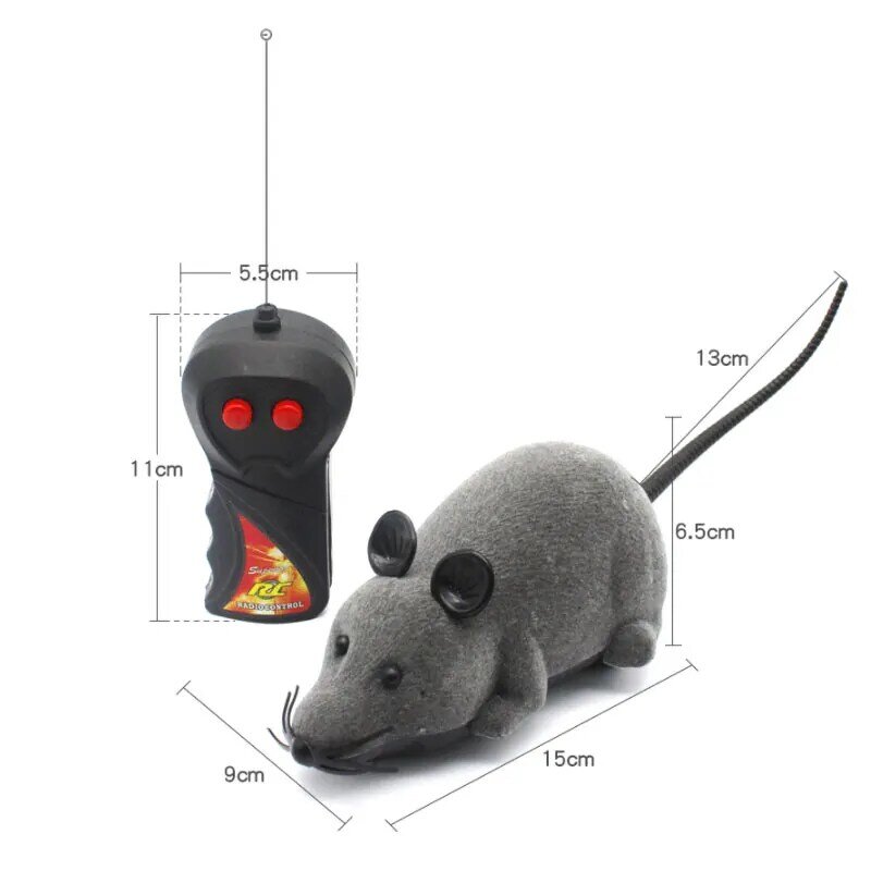 Juguetes electrónicos con Control remoto para gatos y gatos, ratones de juguete inalámbricos con Control remoto, para gatos domésticos
