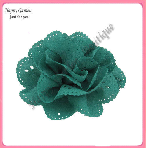 Gratis pengiriman!! 50 pcs/lot 8 cm diameter 5 warna berongga chiffon fabric bunga dapat mencampur pesanan