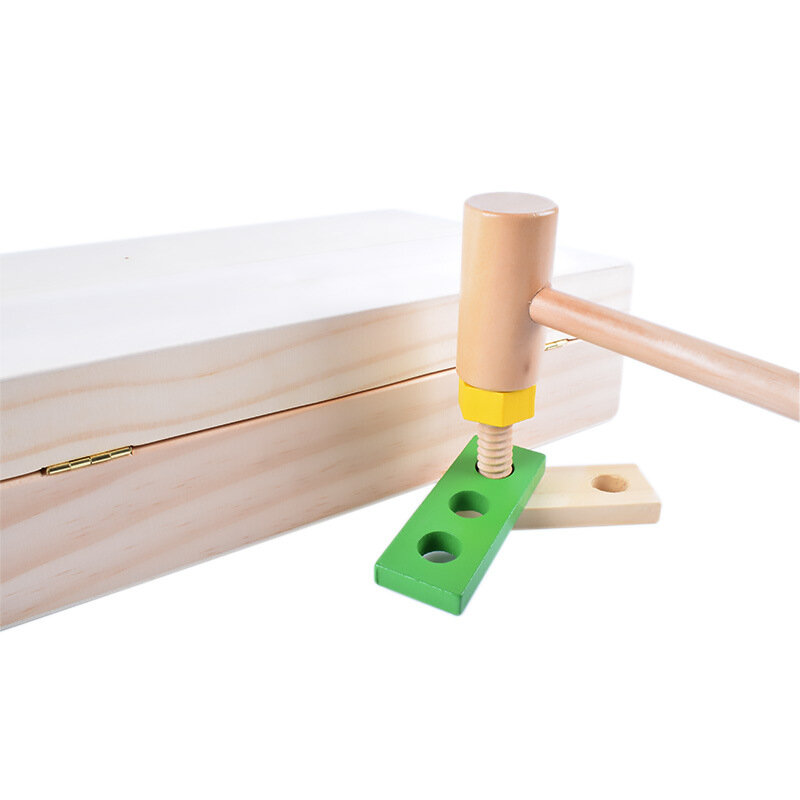 木製diyツール少年木製修理キット子供の早期教育パズルホームプラスおもちゃ
