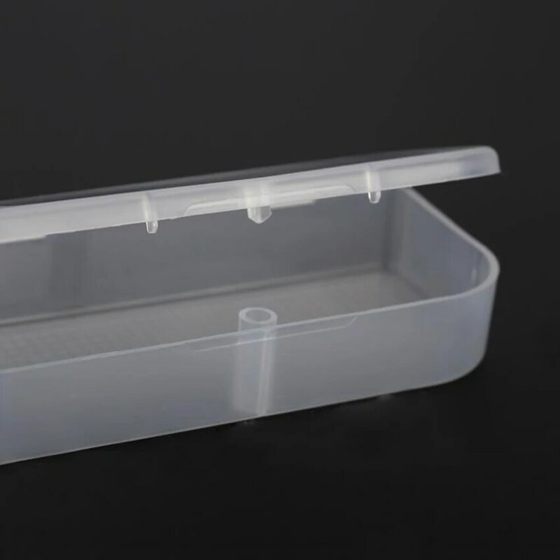 Elliptische Plastic Clear Transparante Opslag Elektronische Onderdelen Schroef Kralen Box Collectie Container Organizer