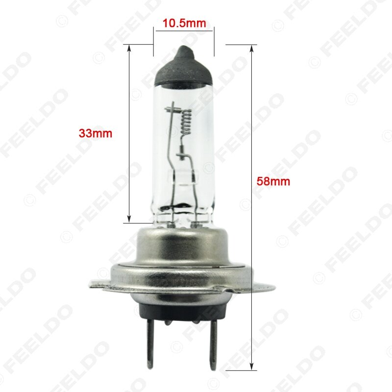 Feeldo-lâmpada led para farol de carro, 2 peças, branco quente, automático, h7, dc24v, 70w, 100w, 3000k, # mx4333