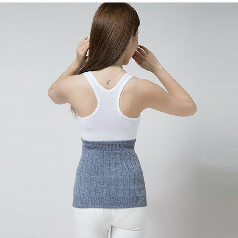 2019 neue Stil Elastische Doppel Schicht Verdickung der Kaschmir Wolle Taille Schutz Gürtel Solide Strick Warme Bauch Warme Gebärmutter