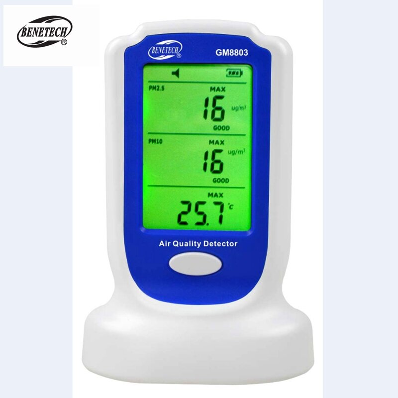 Digital Air Quality Monitor Real-time PM2.5 PM10 Gas Detector Temperature Humidity Meter Air Quality Analyzer Diagnostic Tools
