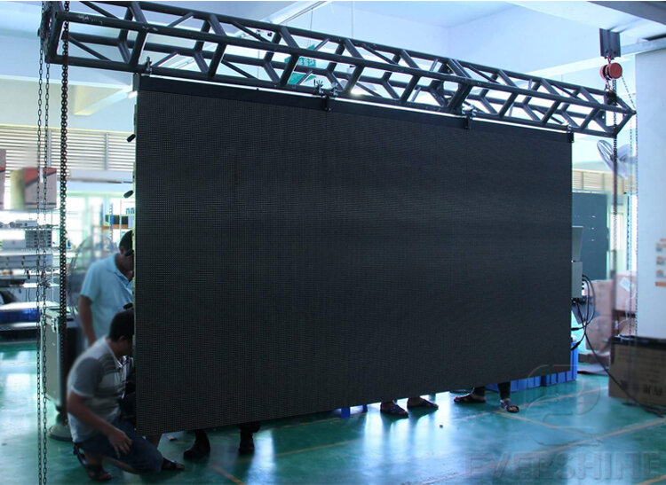 Outdoor ph4mm rental Die-casting aluminum cabinet led full color display screen p4 smd led video wall board