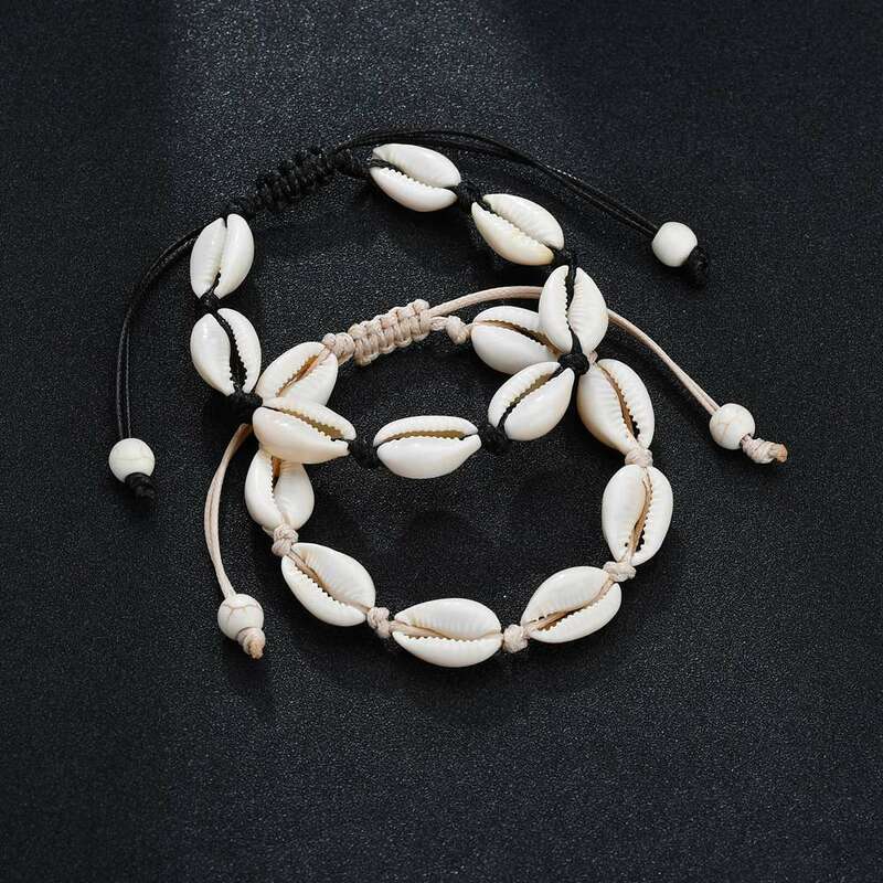 Bohemia Natural Shell Anklets for Women Foot Jewelry Summer Beach Barefoot Bracelet Ankle on Leg Chian Ankle Strap Accessories