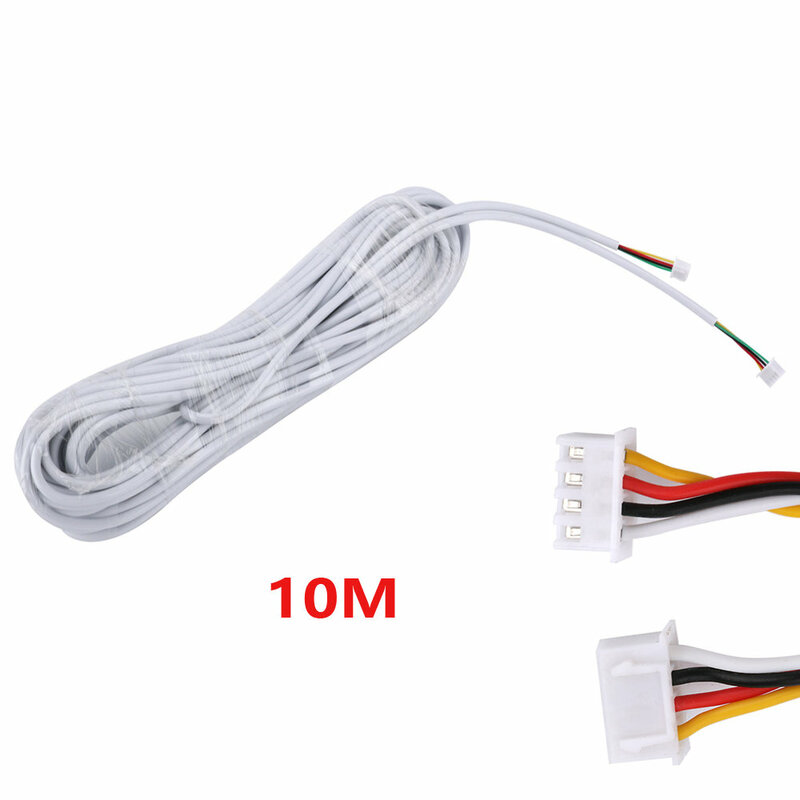 10 M 2.54*4 P 4 draad kabel voor video intercom Kleur Video Deurtelefoon deurbel bedraad Intercom kabel