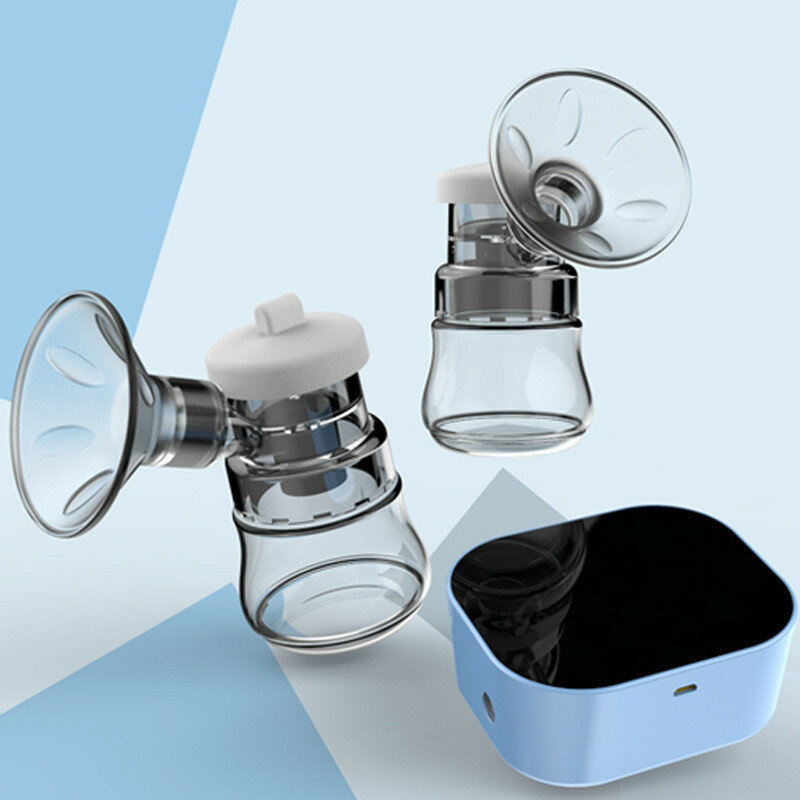 Extractor de leche eléctrico doble Emon, potente, inteligente, automático, accesorios para lactancia de bebé, USB, sin BPA