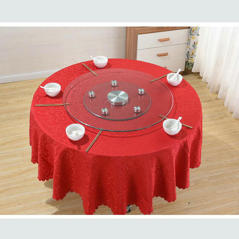 Hq gl02 mesa de jantar de vidro temperado com dupla camada, mais estável, de vidro temperado, mesa giratória, atualizada
