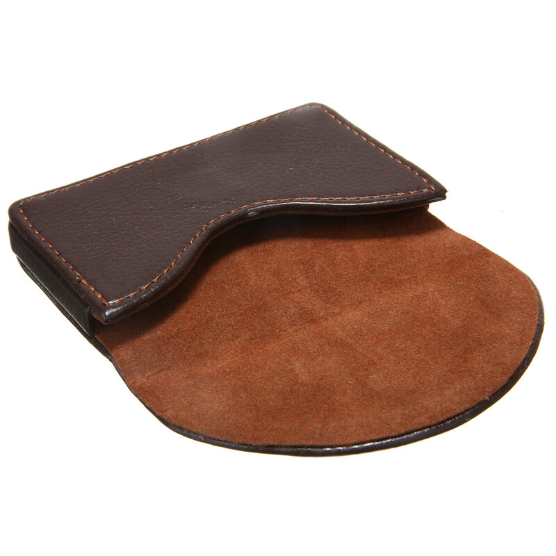 Кожаный деловой телефон, Коричневый Карманный кожаный деловой идентификационный кошелек для кредитных карт, отличный подарок для ваших друзей