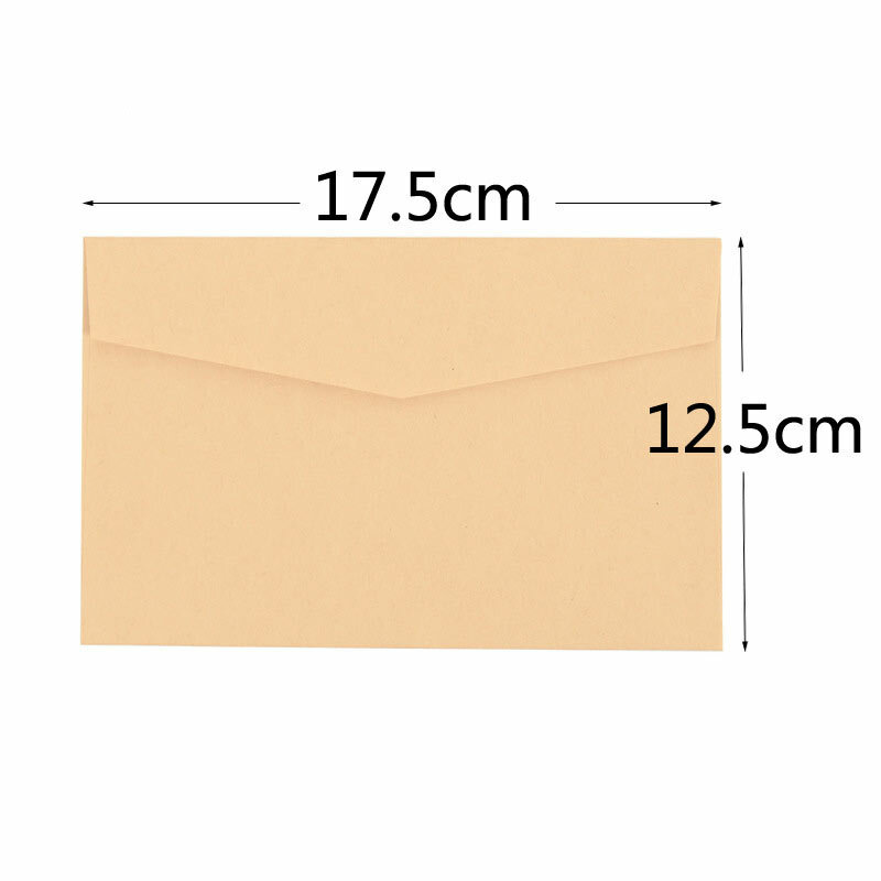 Delvtch 10 envelopes de papel artesanal, envelopes de papel do vintage retro do preto e branco pçs/set
