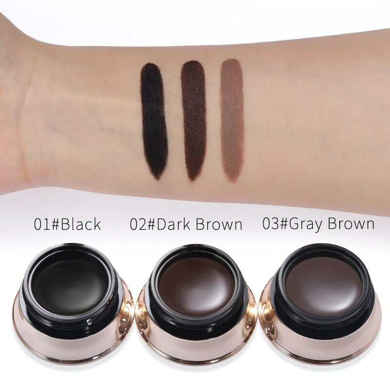 UCANBE Brand 3 Colors Bell Shaped Eyebrow Gel Makeup Long Lasting 3D Eyes Brow Tint Cream Waterproof Enhance Cosmetic With Brush
