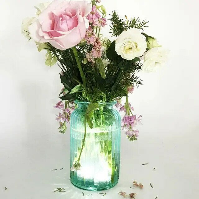 10 * RGBW 3led luce sommergibile a led per matrimonio vaso di vetro decorazione per feste a casa vaso impermeabile luce luci a led per le vacanze