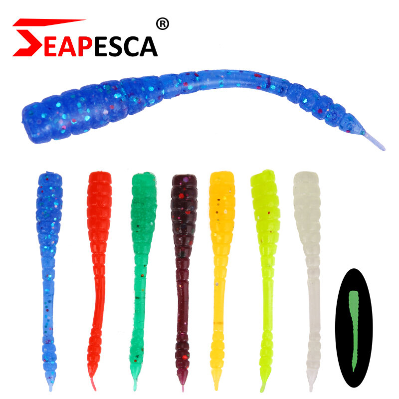 SEAPESCA 10pcs/set Soft Baits Wobblers Tails 45mm Quality Artificial Fishing Lures Swimbaits Pesca Isca Luminous Tackle YY343