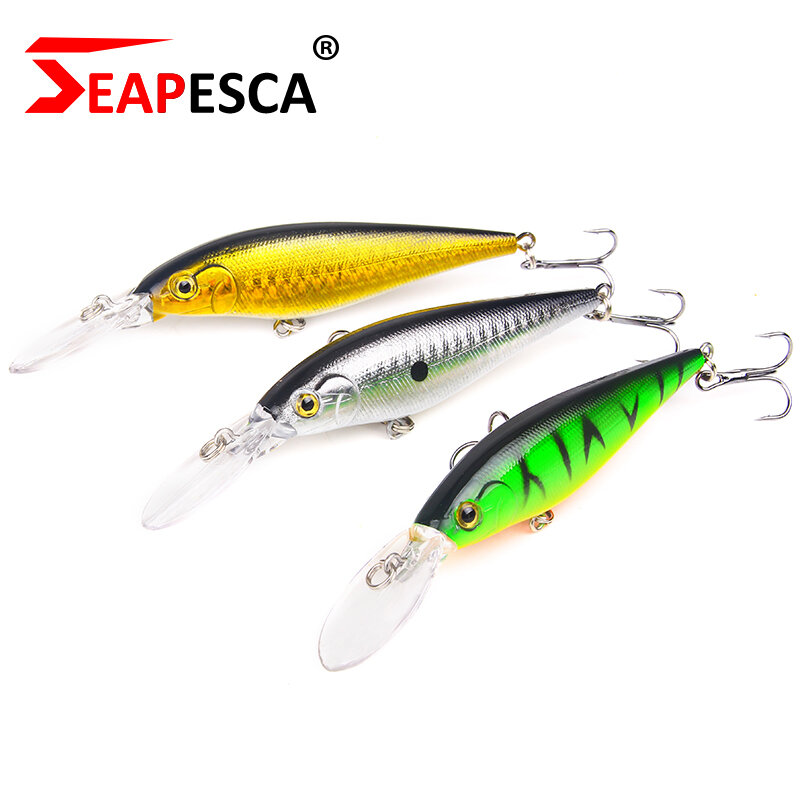 SEAPESCA 10 Colors Long Lip Minnow Fishing Lure 110mm 10g Aritificial Wobblers Crankbait Hard Bait Plastic Baits Pesca Isca YA73