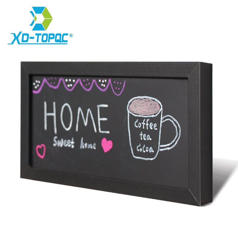 Xindi-小さな磁気木製黒板,15x30cm,mdfフレーム,家庭用装飾,メモ,チョークボード,新品,送料無料