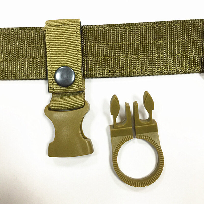 Nylon Molle Webbing Water Bottle Carabiner Belt Backpack Hanger Hook Outdoor Buckle Hook Holder Tool Clip Hunting Accessories