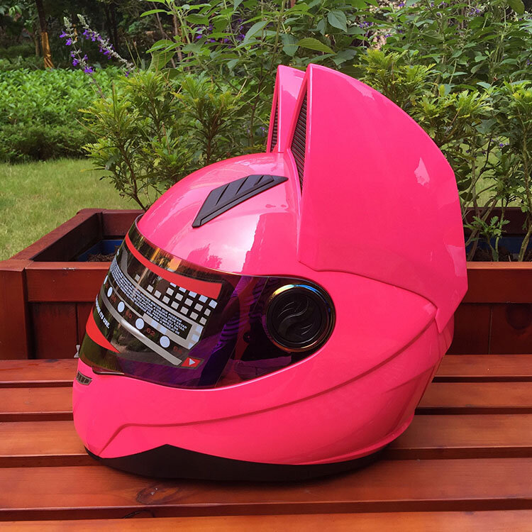 NITRINOS The cat - ear motorcycle helmet is the four-season helmet fast ship