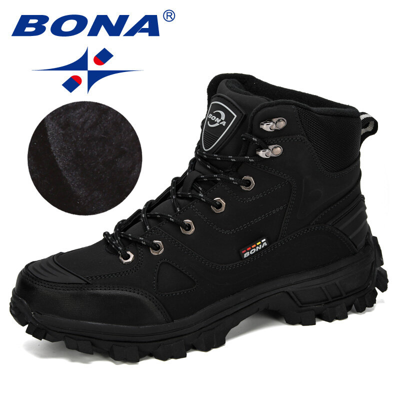 BONA – chaussures de randonnée en cuir pour homme, chaussures d'extérieur, de Sport, d'athlétisme, de montagne, d'hiver