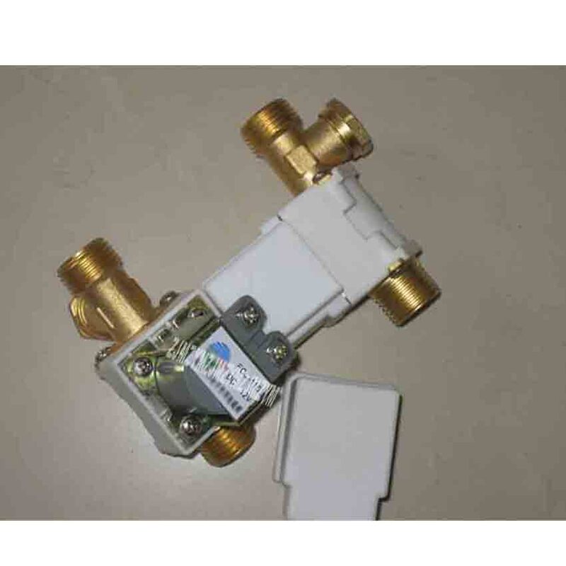 Электромагнитный клапан для водонагревателя на солнечной батарее, 100 шт./лот, 12 В/24 В/220 В, Медная головка, электромагнитный клапан 0-МПа, клапан низкого давления