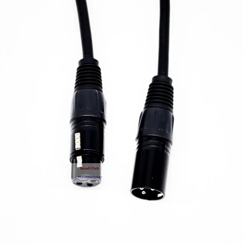 Cable de Audio XLR DMX de 3 pines, Conector de señal de entrada y salida macho a hembra para luz LED, nebulizador de cabeza móvil de escenario, 5 metros de longitud, 1 unidad