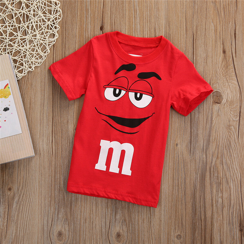 New Style Fashion Personalised Cartoon Boy Kids Clothes Tee T-Shirt Short Sleeve Top Casual Summer Baby Clothing Age 2-7Y