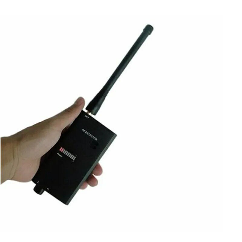 Detektor Tap Kawat Logam Nirkabel RF Video dan Sinyal Audio Mendeteksi Hitam RF Detektor Logam untuk Pengatur dan Polisi 007A