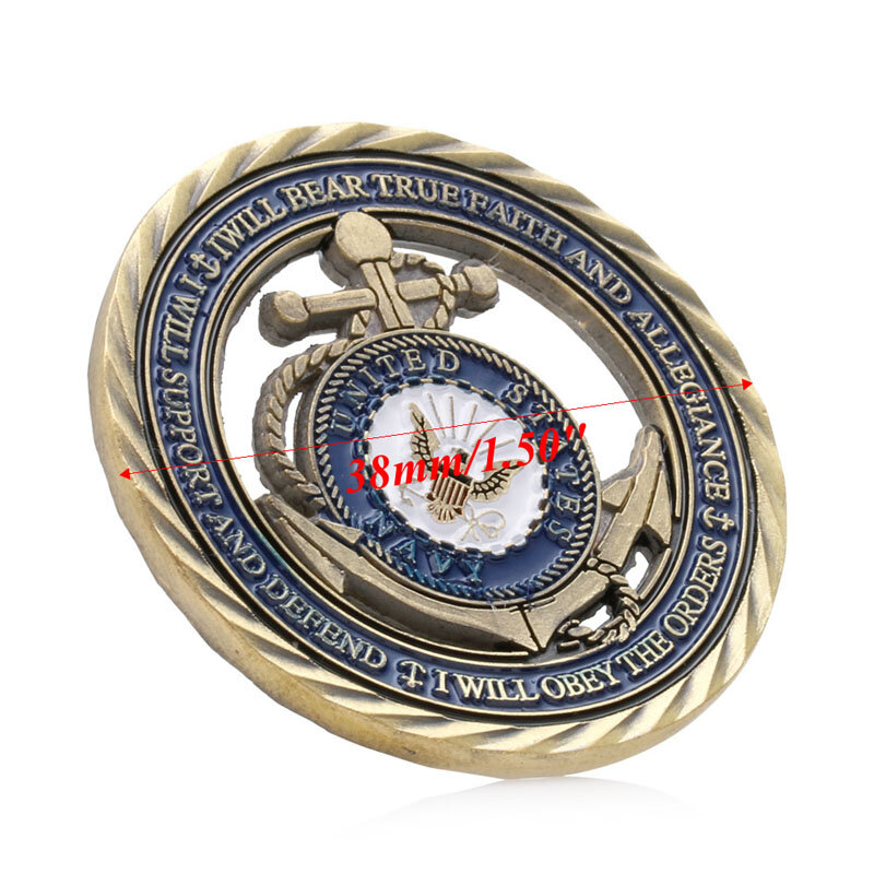 Монеты США военно-морская памятная монета художественная коллекция физический коллекционный подарок