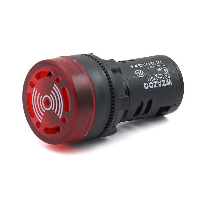 Dispositivo de alarme intermitente do som e do som e da luz do flash ED16-22SM 22mm 12v 24v 220v 380v