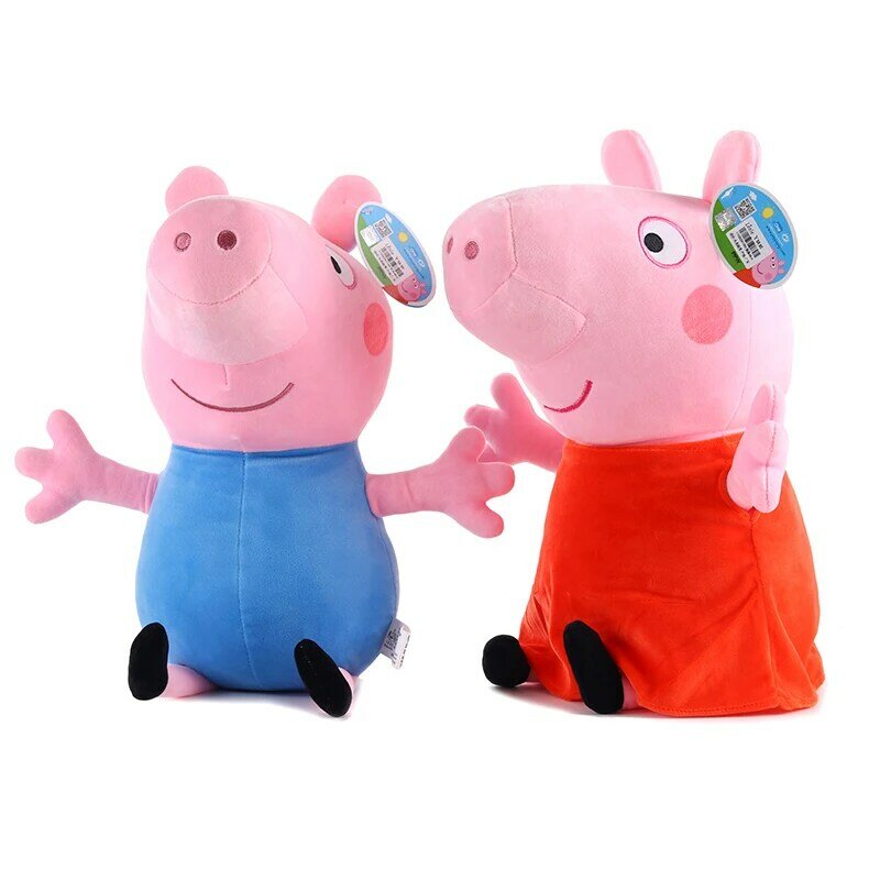 Original Brand 2Pcs/set Peppa Pig Stuffed Plush Toy 30cm Peppa George Pig Family Party Dolls Christmas New Year Gift For Girl